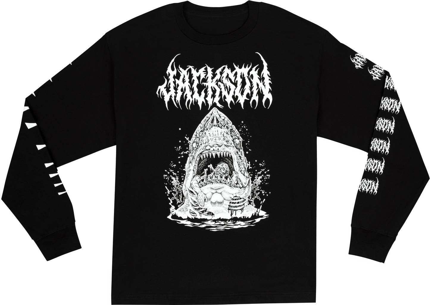 Jackson Sharkrot, L/S T-shirt, Black